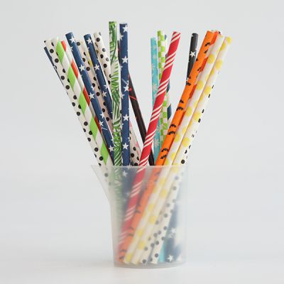 Straight Paper Straws