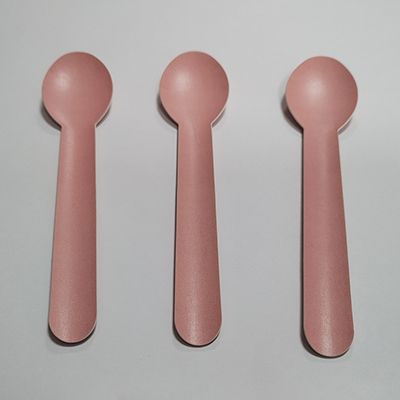 Pink Paper Spoon