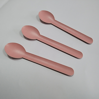 Pink Paper Spoon