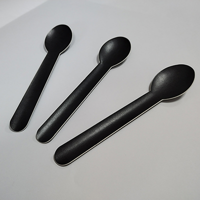 Black Paper Spoon